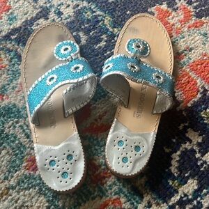 Jack Rogers glitter sandals size 8.5
